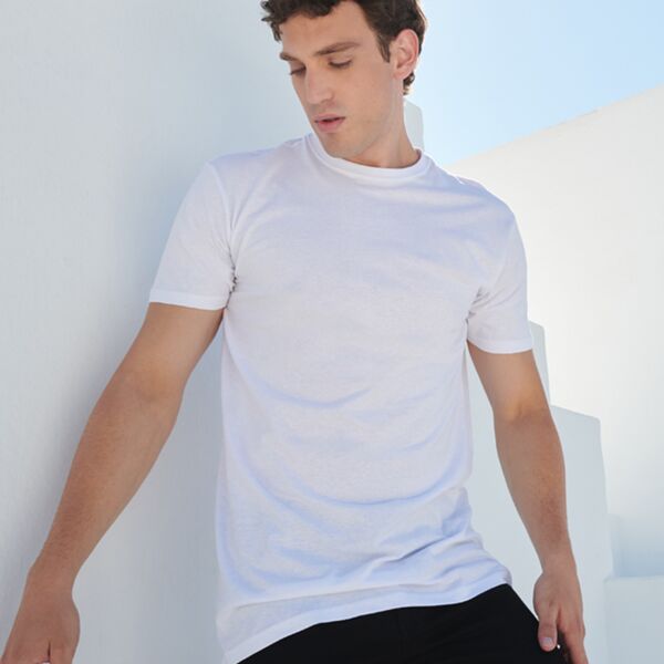 SF Clothing Longline Dipped Hem T-Shirt Thumbnail
