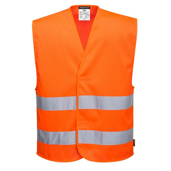 Hi-Vis Mesh Two Band Vest Thumbnail