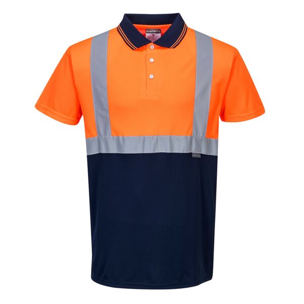 Hi-Vis Contrast Polo Shirt S/S  Thumbnail