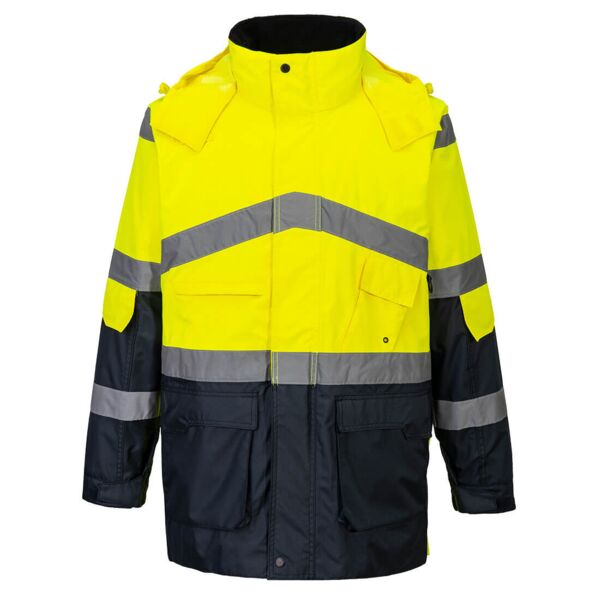 Hi-Vis Breathable Contrast Rain Jacket Thumbnail