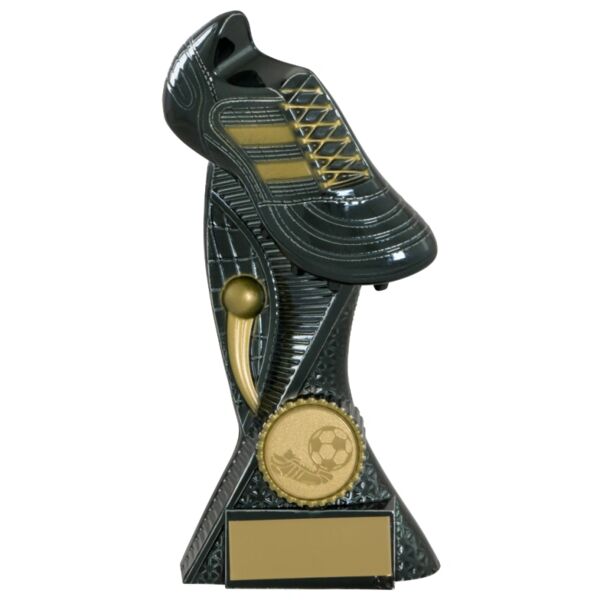 Football Award in Electroplated Black Gold for 1" Centre Thumbnail
